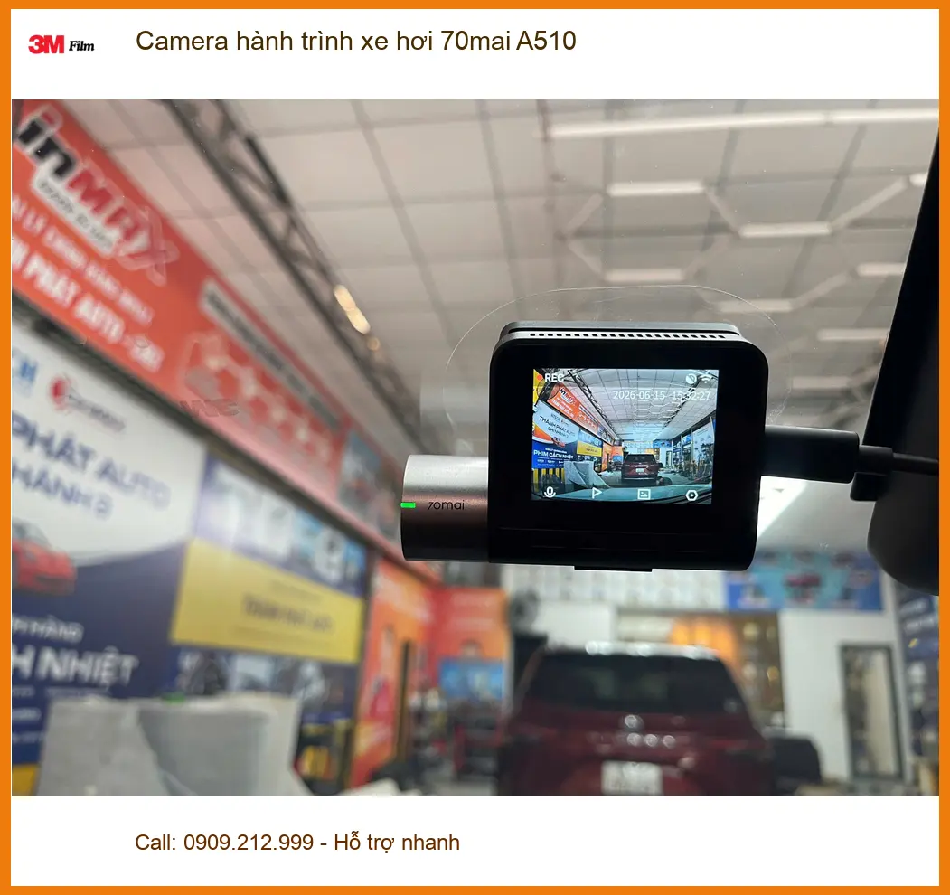 Chú Bình lắp Camera hành trình 70mai A510 cho Mazda CX-5 ở Quận 7