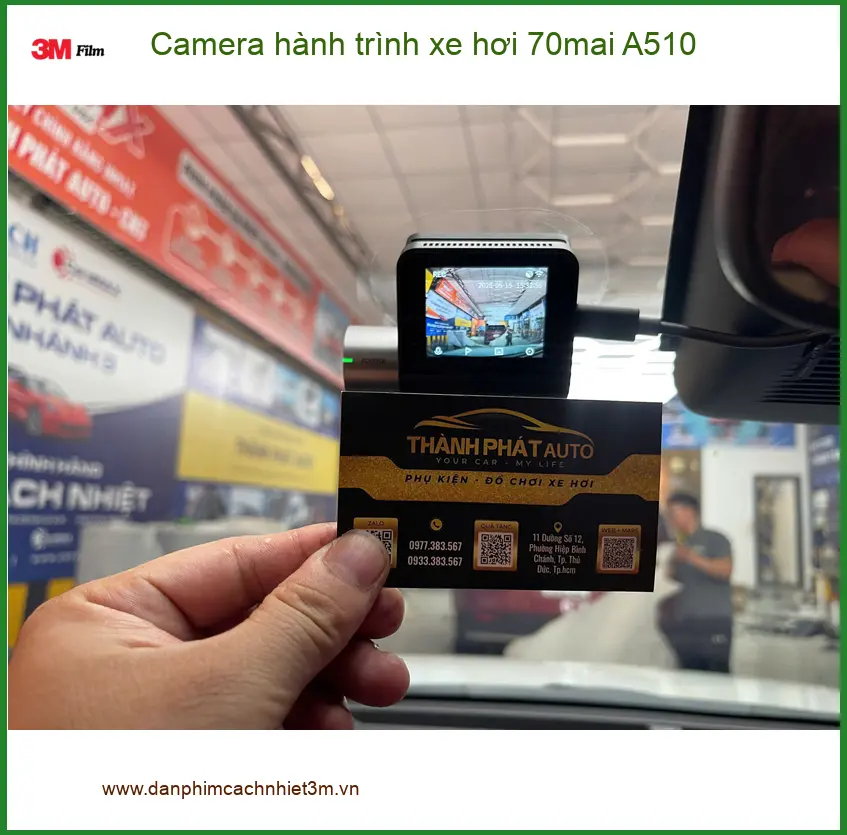 Chú Bình lắp Camera hành trình 70mai A510 cho Mazda CX-5 ở Quận 7 ảnh thực tế 3