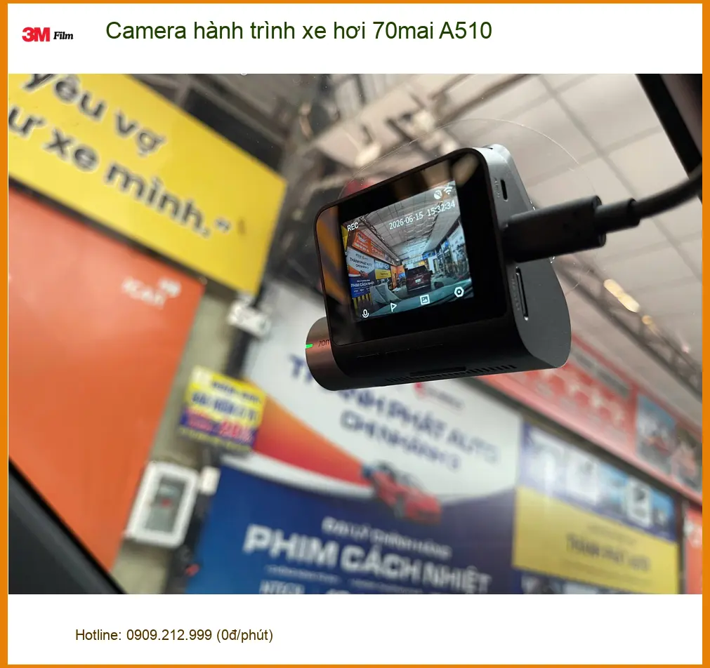 Chú Bình lắp Camera hành trình 70mai A510 cho Mazda CX-5 ở Quận 7 ảnh thực tế 4