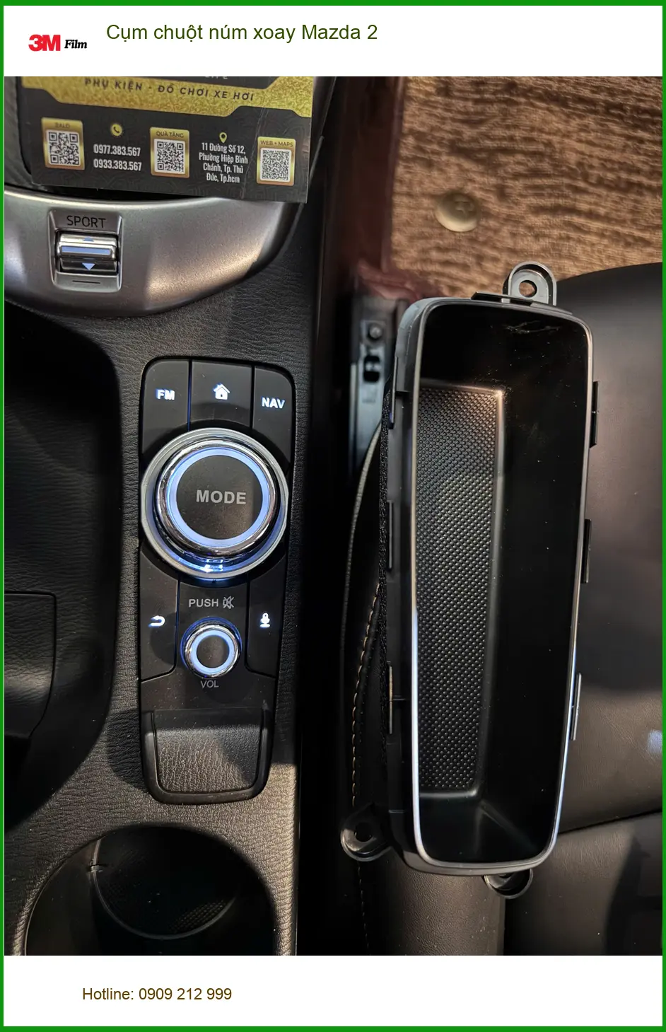 Anh Long lắp Cụm chuột núm xoay Mazda 2 tại Quận 2 để tiện thao tác