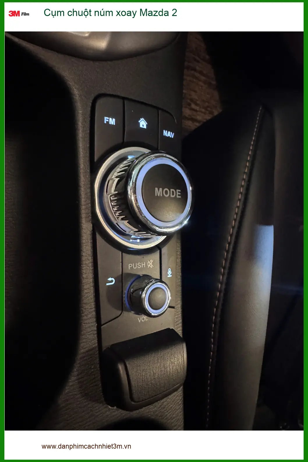 Anh Kiệt lắp Cụm chuột núm xoay Mazda 2 tại Quận 8 vì núm zin đã cũ ảnh thực tế 2