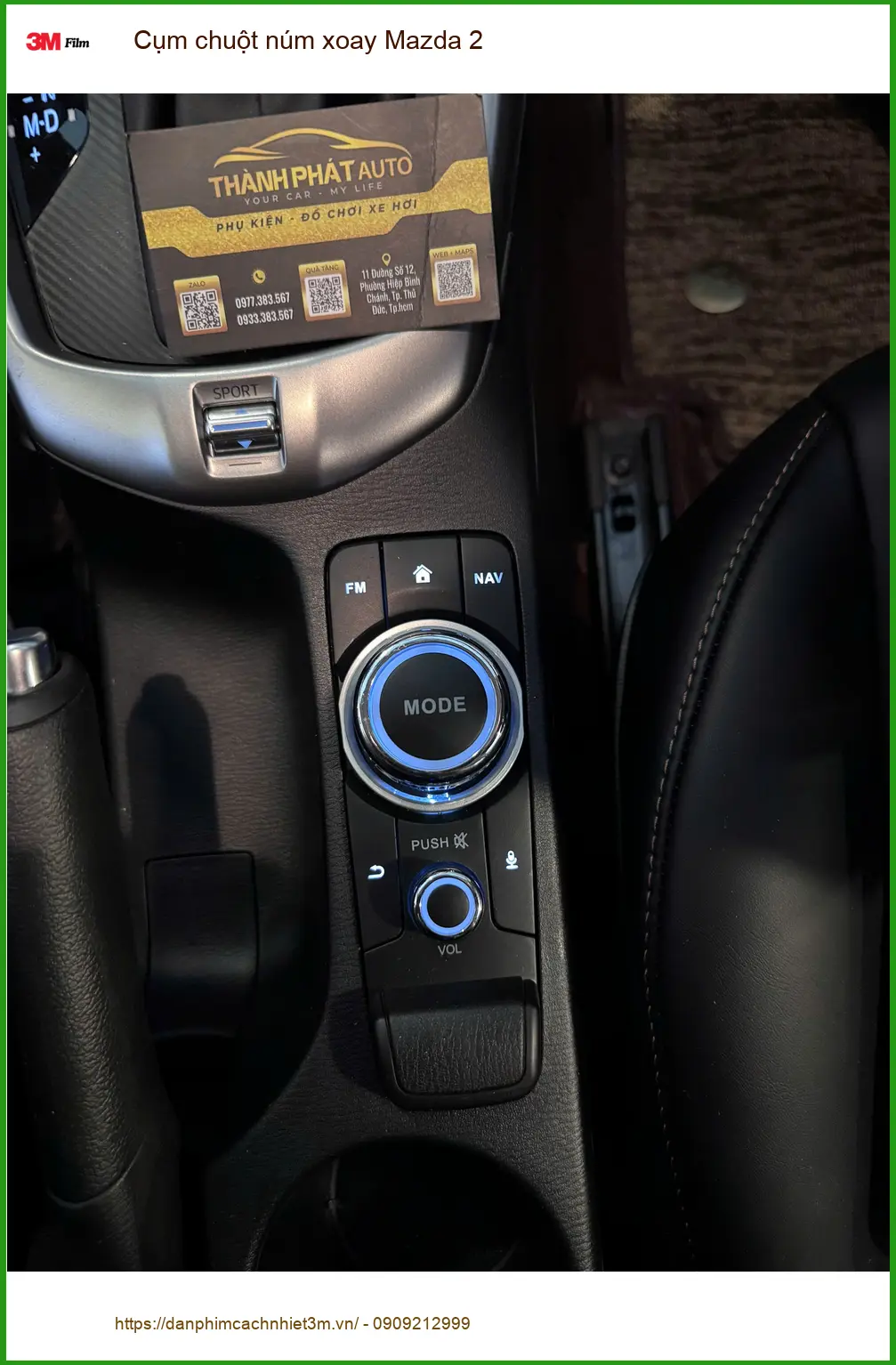 Anh Kiệt lắp Cụm chuột núm xoay Mazda 2 tại Quận 8 vì núm zin đã cũ ảnh thực tế 5