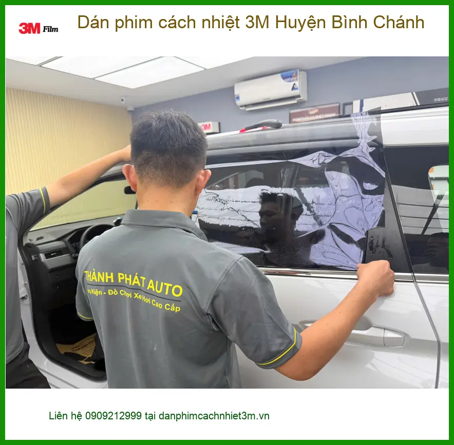 Trung Tâm Dán Phim Cách Nhiệt Ô Tô phim cách nhiệt 3M Huyện Bình Chánh - Giá Tốt TPHCM ảnh thực tế 3