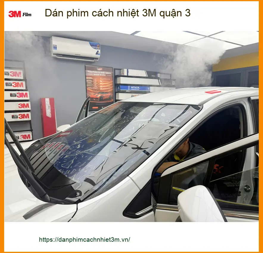 Trung Tâm Dán Phim Cách Nhiệt Ô Tô phim cách nhiệt 3M quận 3 - Giá Tốt TPHCM ảnh thực tế 2