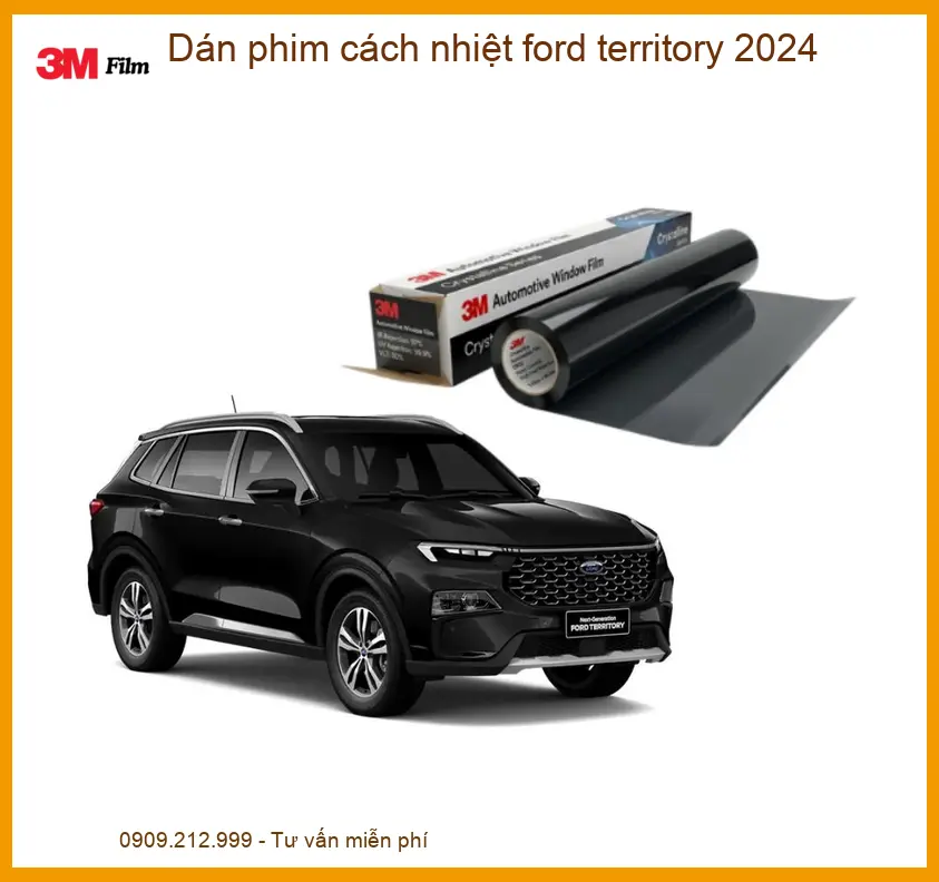 Dán Phim Cách Nhiệt Ford Territory 2024 - Địa Chỉ Thi Công Uy Tín TPHCM