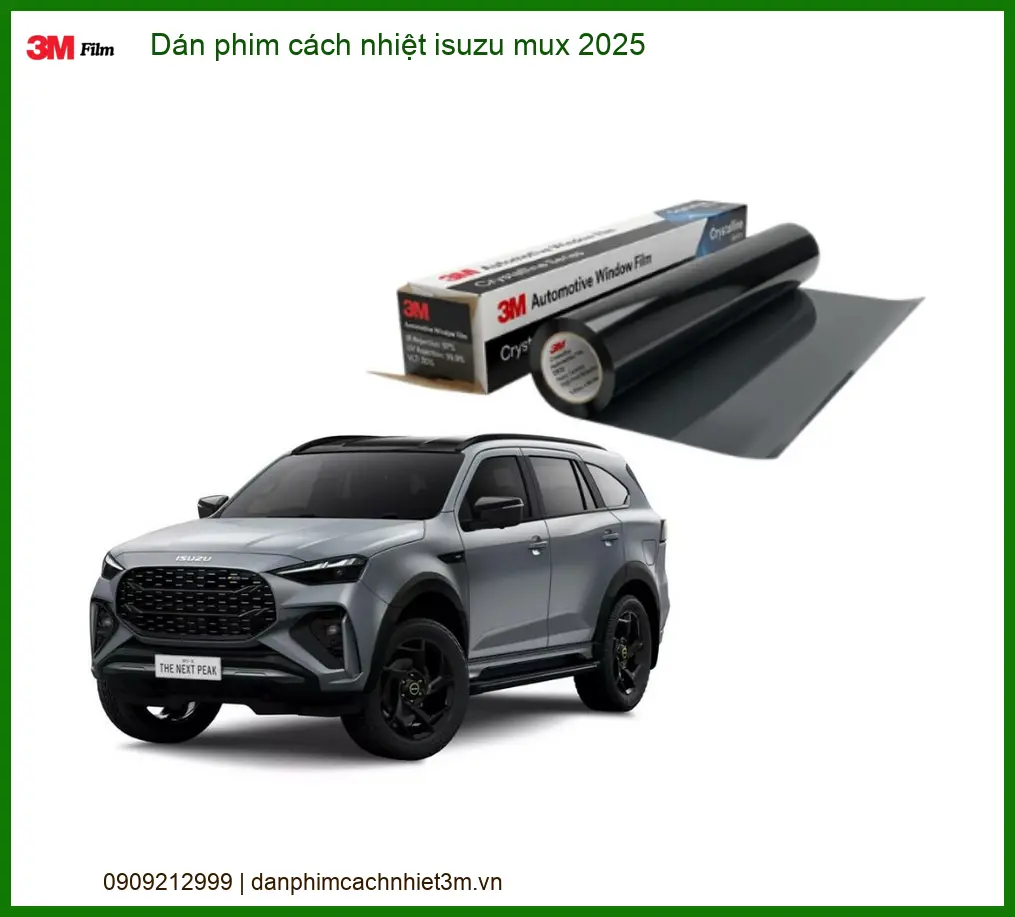 Dán Phim Cách Nhiệt Isuzu Mu-X 2025 - Trung Tâm Thi Công Chính Hãng TPHCM