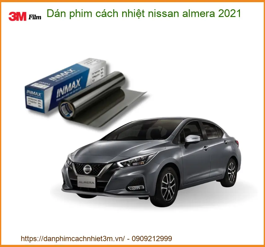 Dán Phim Cách Nhiệt Nissan Almera 2021 - Trung Tâm Thi Công Uy Tín TPHCM