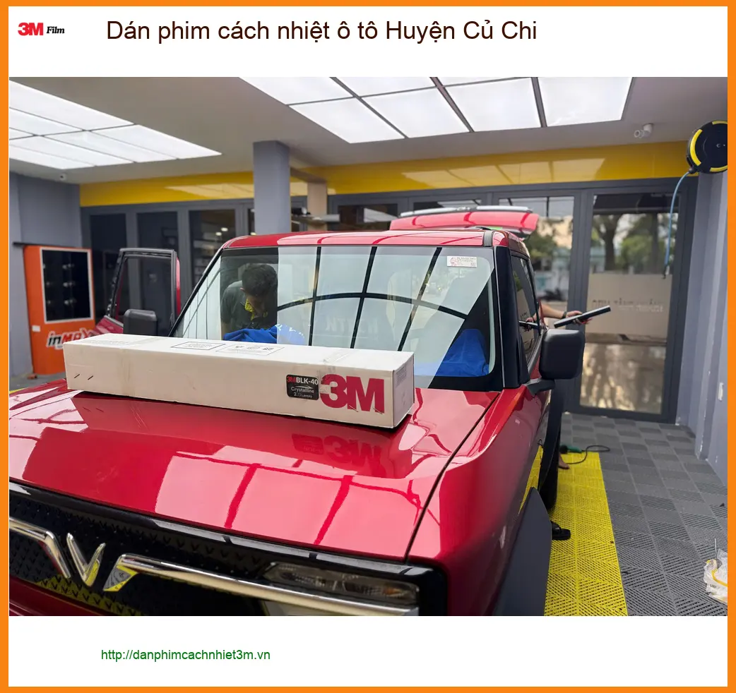 Trung Tâm Dán Phim Cách Nhiệt Ô Tô Huyện Củ Chi - Thi Công Chuyên Nghiệp ảnh thực tế 2