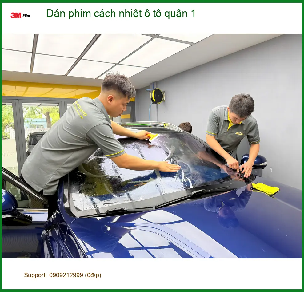 Địa Chỉ Dán Phim Cách Nhiệt Ô Tô Quận 1 - Lắp Đặt Uy Tín TPHCM ảnh thực tế 2