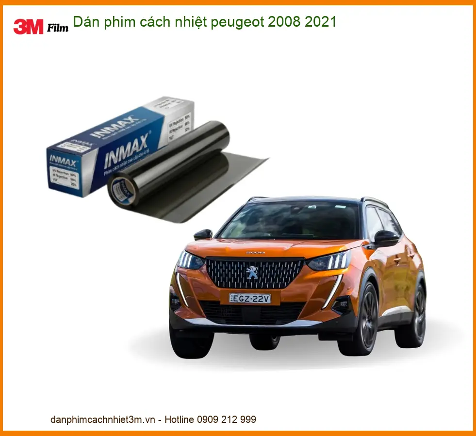 Dán phim cách nhiệt Peugeot 2008 2021 - Trung Tâm Thi Công Chính Hãng TPHCM
