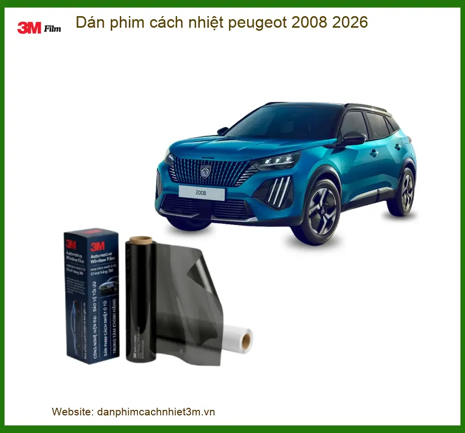 Dán phim cách nhiệt Peugeot 2008 - Trung Tâm Thi Công Chính Hãng TPHCM