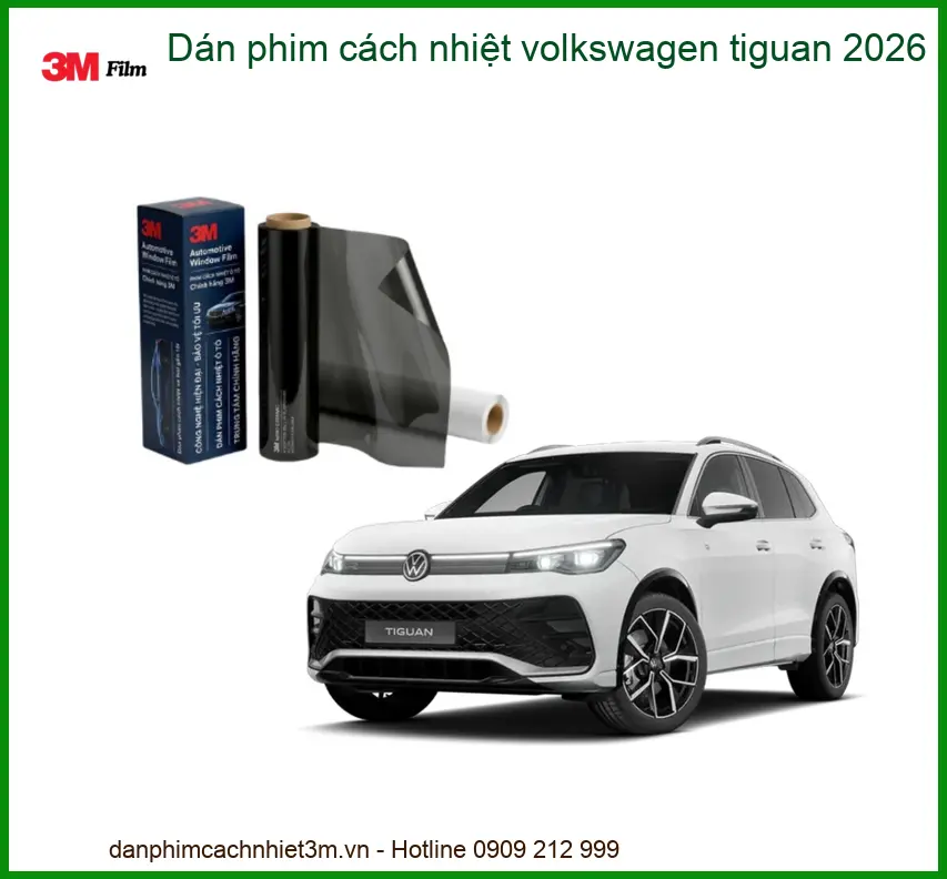 Dán Phim Cách Nhiệt Volkswagen Tiguan - Trung Tâm Thi Công Uy Tín TPHCM