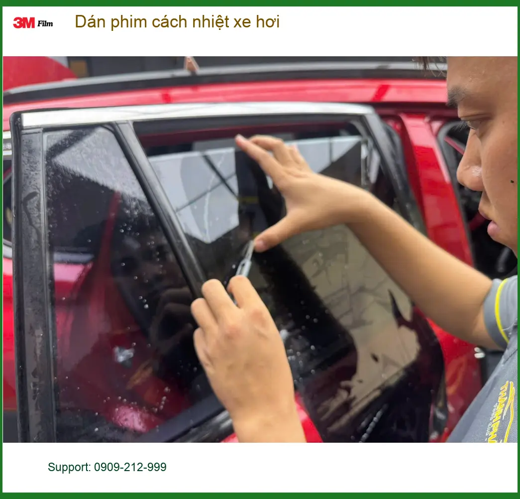 Anh Minh dán phim cách nhiệt xe hơi Kia Carnival Quận 2 chống nóng hiệu quả ảnh thực tế 3