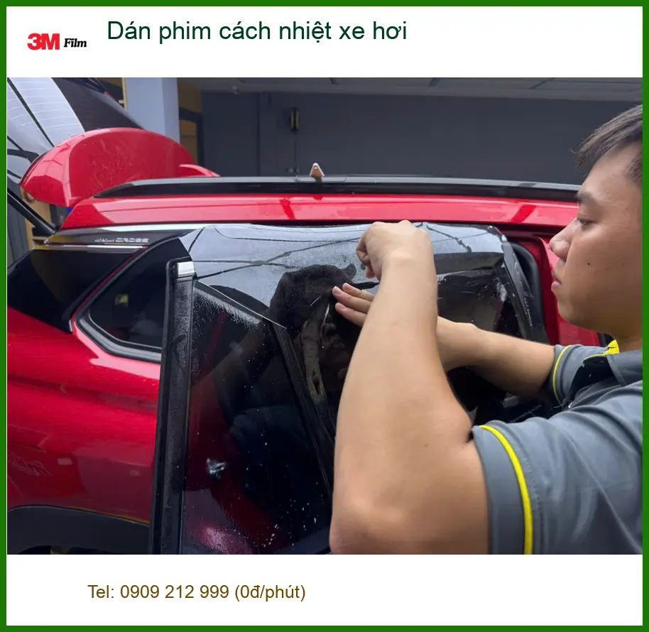 Anh Trọng dán phim cách nhiệt xe hơi Hyundai Creta tại Bình Chánh tránh nóng gay gắt ảnh thực tế 4