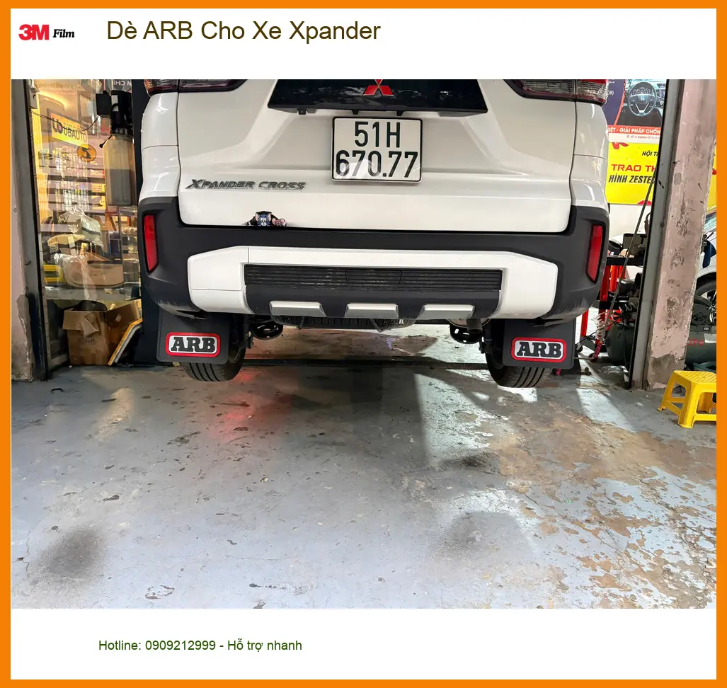 Anh Minh lắp dè ARB cho Xpander ở Quận 9 để bảo vệ gầm xe tốt hơn