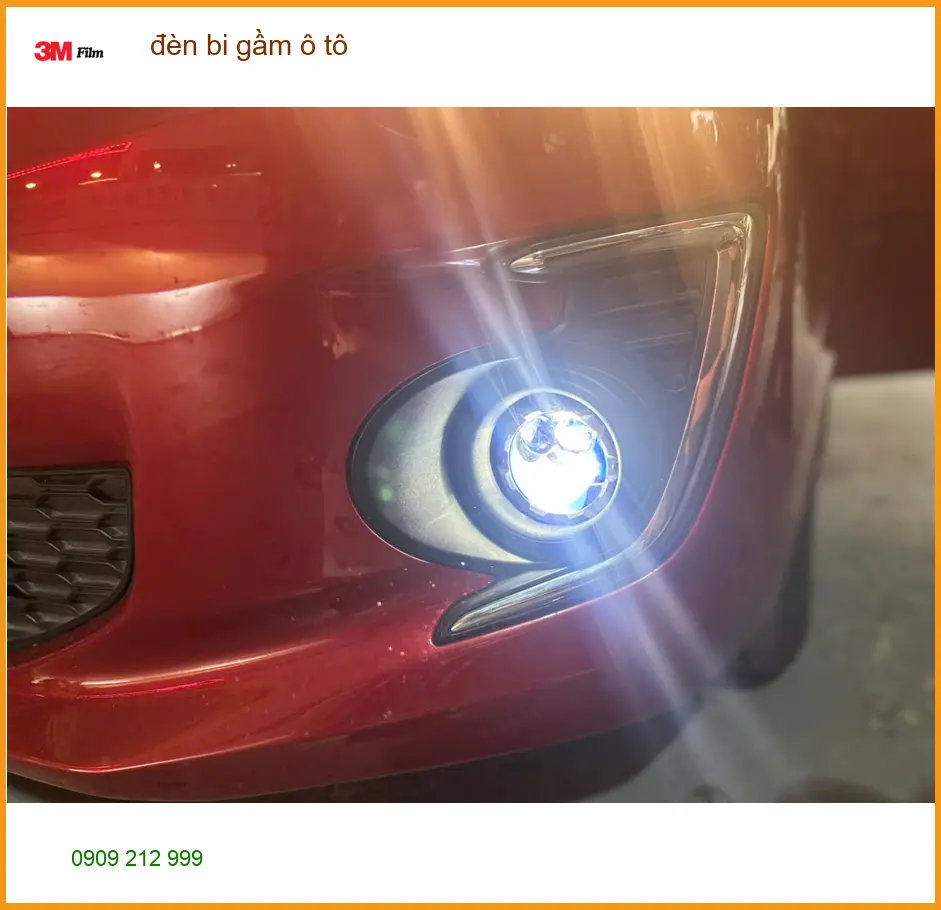 Anh Hùng độ đèn bi gầm ô tô cho Ford Everest tại Quận 9 vì đèn cũ đã mờ ảnh thực tế 4