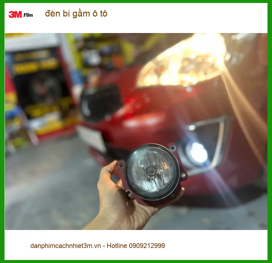 Anh Lâm độ đèn bi gầm ô tô cho Hyundai Accent tại Thủ Đức vì đèn zin đi đêm không đủ sáng ảnh thực tế 2