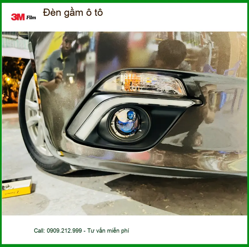 Cô Hà độ đèn gầm ô tô cho Honda CRV tại Quận Bình Thạnh vì đèn zin kém sáng ảnh thực tế 4