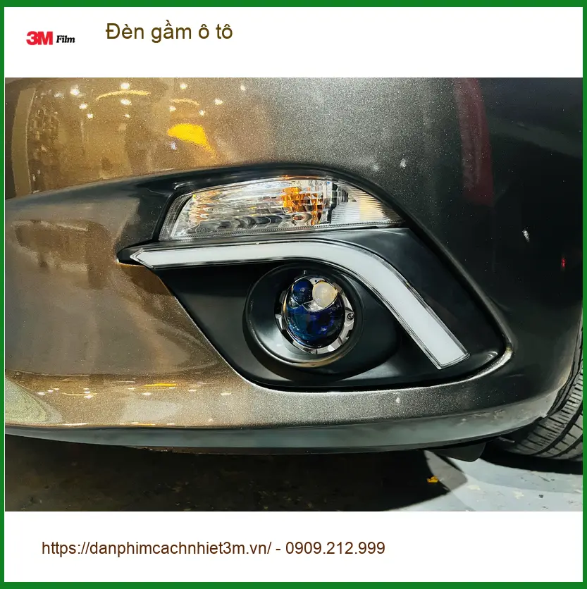 Anh Quang lắp đèn gầm ô tô cho Hyundai Accent tại Quận 9 vì đèn zin quá tối ảnh thực tế 2