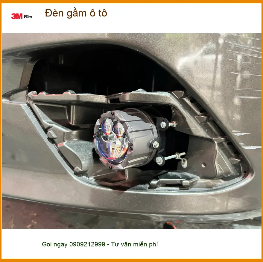 Anh Quang lắp đèn gầm ô tô cho Hyundai Accent tại Quận 9 vì đèn zin quá tối ảnh thực tế 3