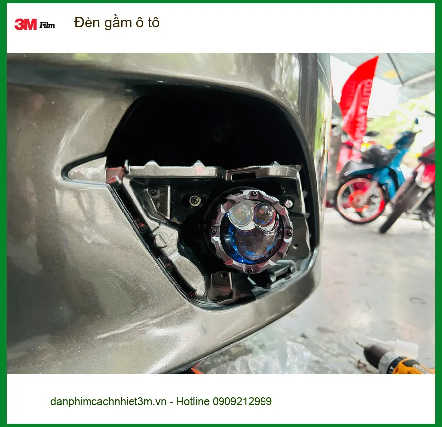 Anh Tùng nâng cấp đèn gầm ô tô Hyundai Accent vì đèn zin yếu khi đi đêm ở Quận Thủ Đức ảnh thực tế 4