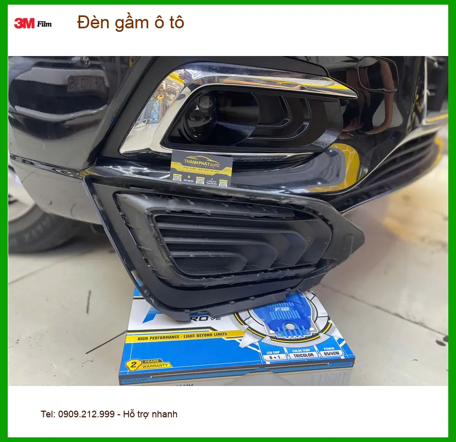 Anh Quang độ đèn gầm ô tô cho Kia Carnival vì đèn zin yếu sáng ở Hóc Môn ảnh thực tế 3