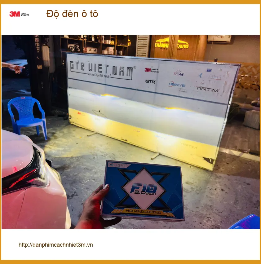 Anh Nam Cường độ đèn ô tô Honda CRV tại Quận 2 để ánh sáng tốt hơn khi đi đêm ảnh thực tế 2