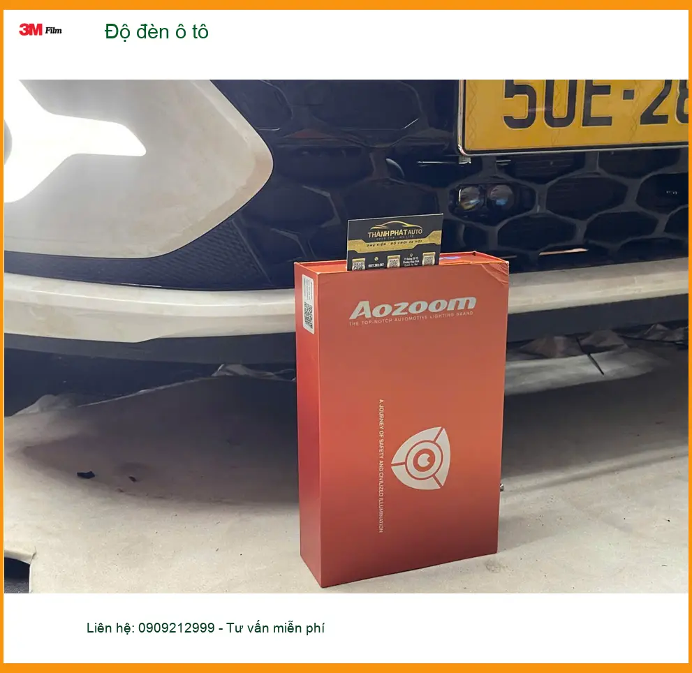 Anh Khải độ đèn ô tô Hyundai Creta tại Quận Tân Bình vì đèn zin quá yếu khi đi đêm ảnh thực tế 2