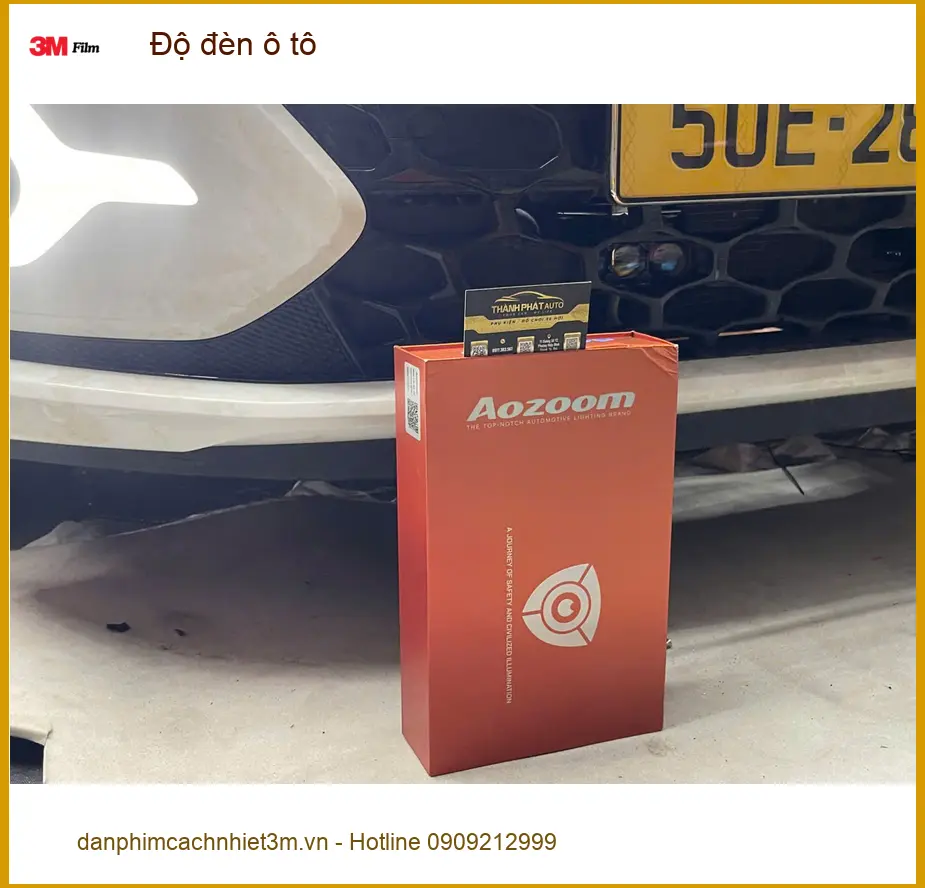 Anh Tùng độ đèn ô tô Hyundai Accent tại Quận 10 vì đèn zin quá tối khi đi xa ảnh thực tế 3