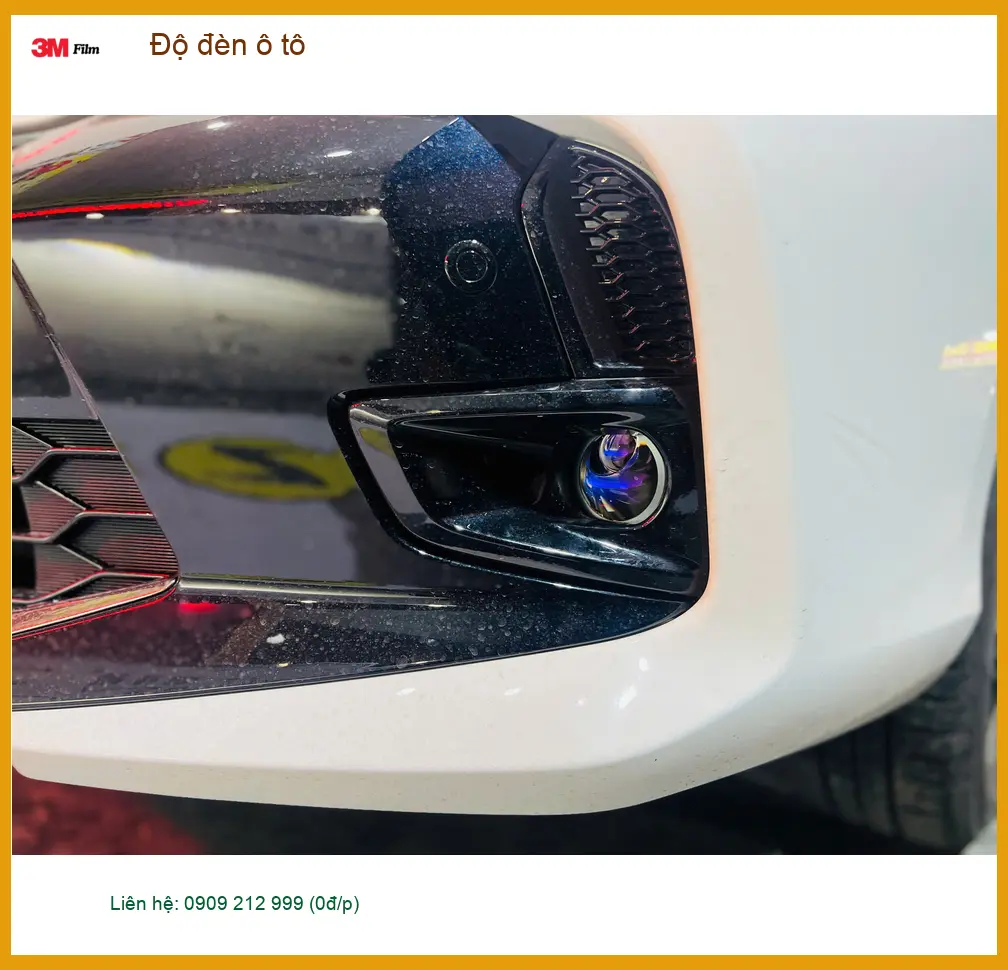 Anh Cường nâng cấp độ đèn ô tô Honda Civic tại Quận 9 để cải thiện tầm nhìn đêm ảnh thực tế 3