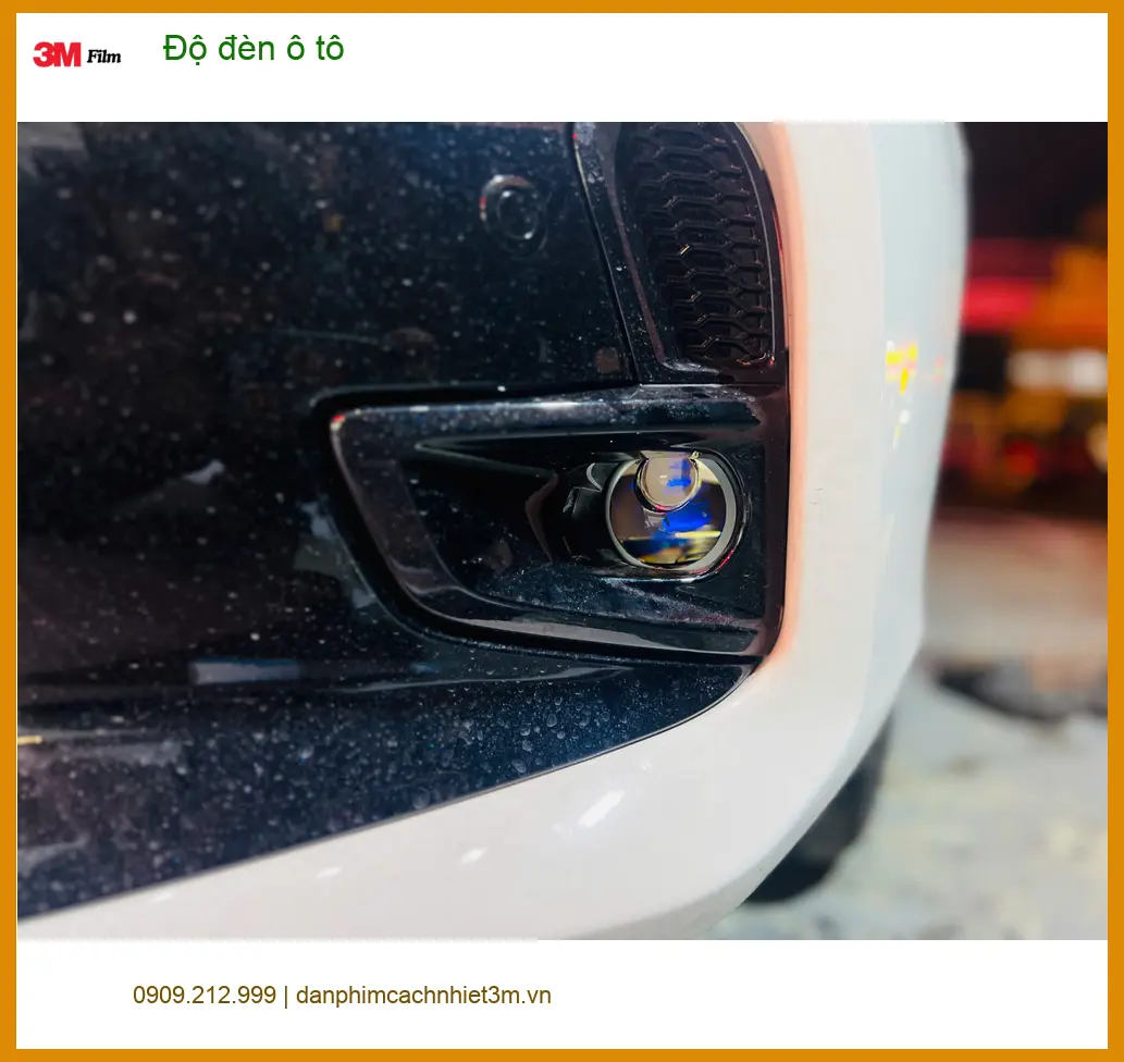 Chú Hưng độ đèn ô tô Hyundai Accent tại Củ Chi để cải thiện tầm nhìn ban đêm ảnh thực tế 3