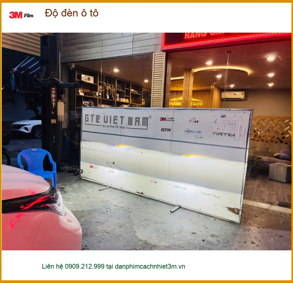 Chú Hưng độ đèn ô tô Hyundai Accent tại Củ Chi để cải thiện tầm nhìn ban đêm ảnh thực tế 4