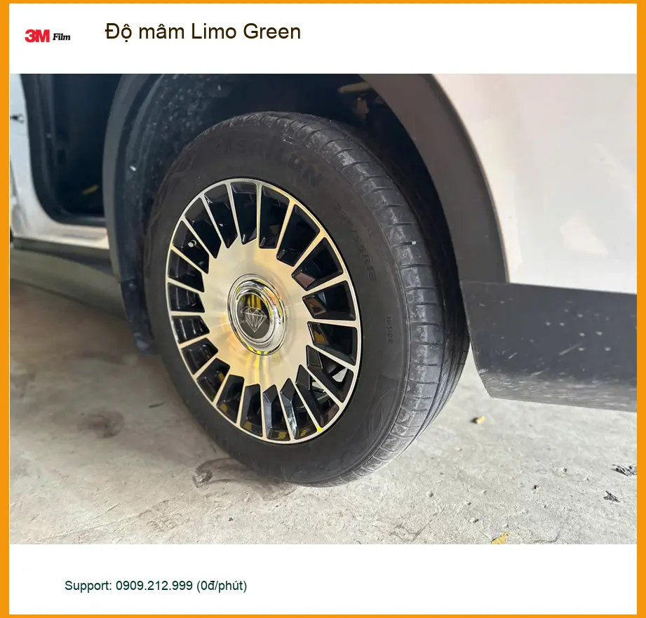 Anh Tùng độ mâm Limo Green cho Hyundai Accent tại Hóc Môn để tăng vẻ độc đáo ảnh thực tế 3
