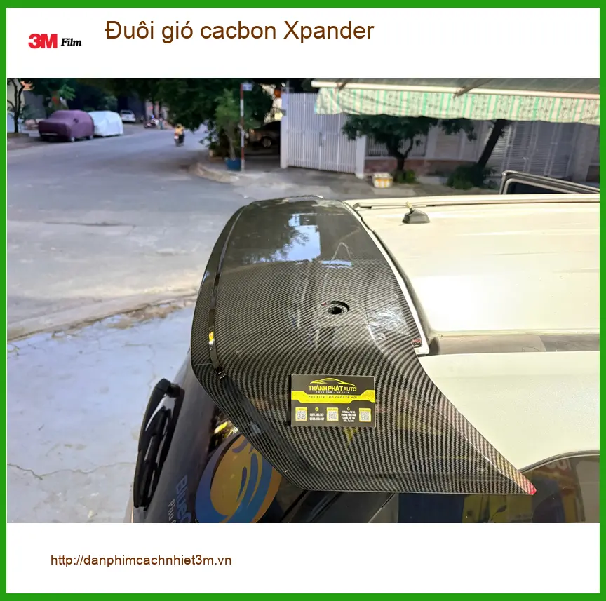 Anh Trọng lắp đuôi gió cacbon Xpander để tăng vẻ thể thao tại Củ Chi ảnh thực tế 2