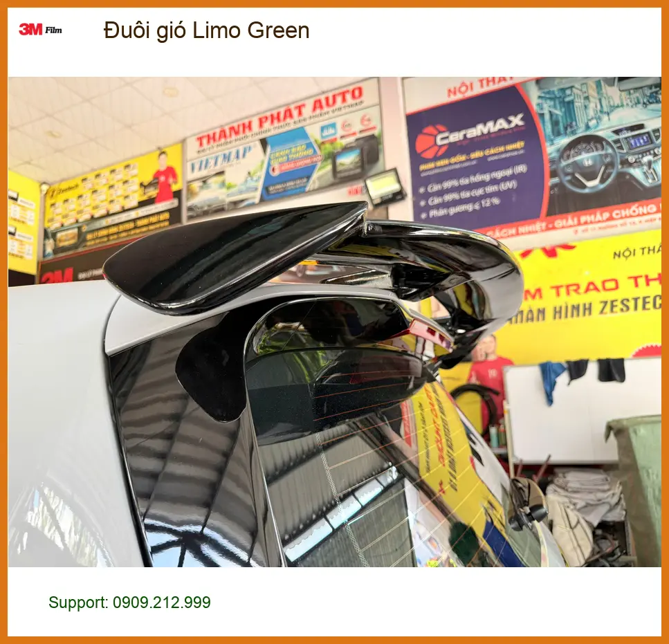 Anh Nhật lắp Đuôi gió Limo Green cho VinFast Lux A2.0 tại Quận 6 ảnh thực tế 3