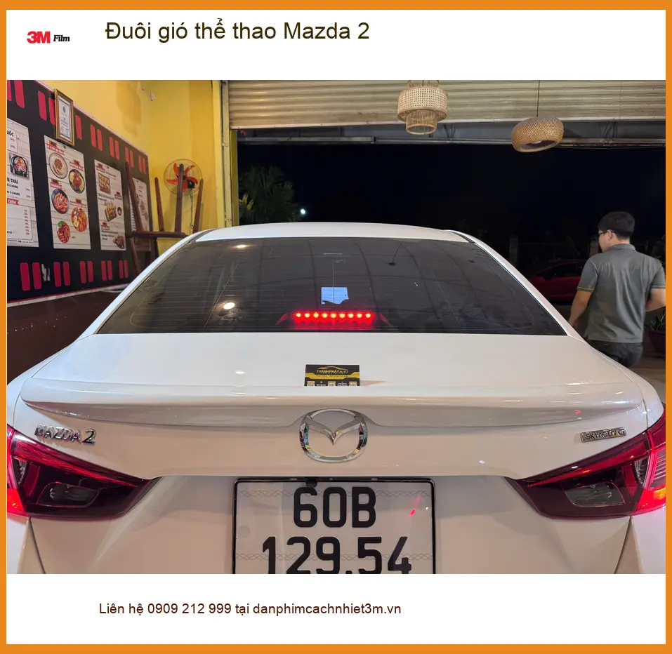 Anh Dũng lắp Đuôi gió thể thao cho Mazda 2 tại Quận Huyện Nhà Bè để tăng thêm vẻ thể thao ảnh thực tế 2