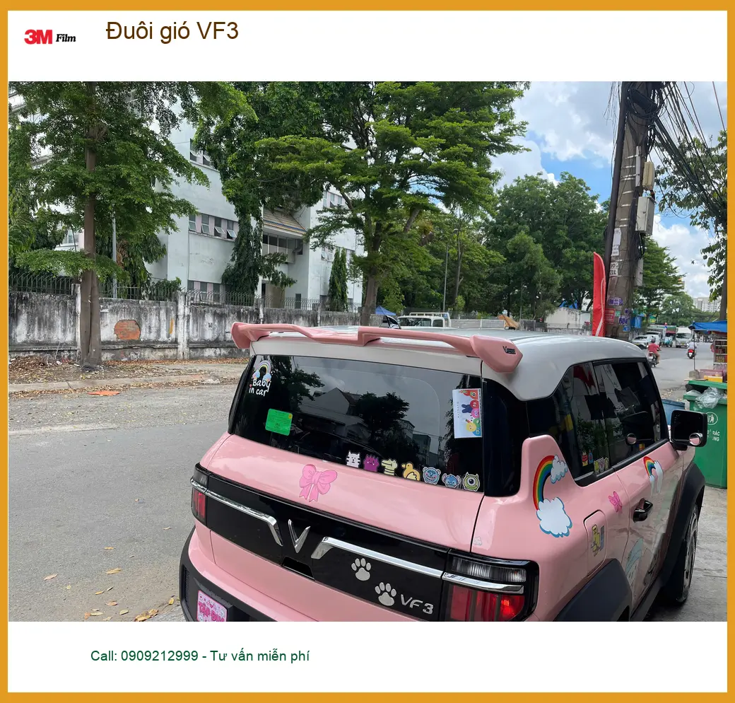 Dịch vụ lắp đuôi gió VF3 uy tín tại Quận 9 cho Chú Lâm để xe thêm cá tính ảnh thực tế 2