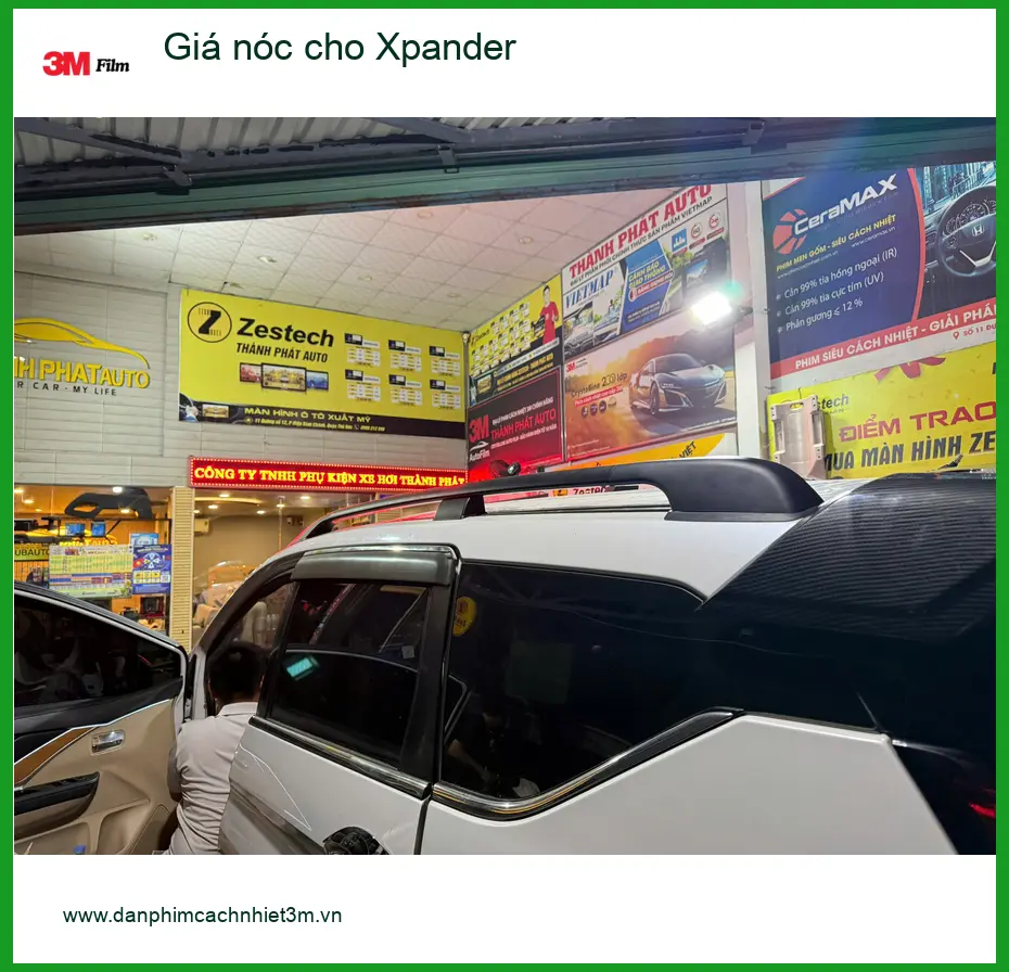 Chú Đạt lắp giá nóc cho Mitsubishi Xpander chở đồ đi phượt tại Nhà Bè
