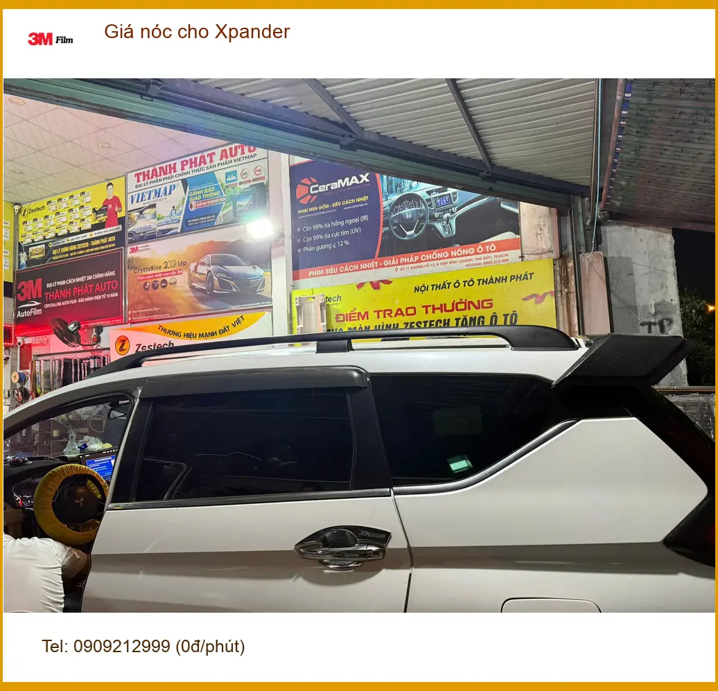 Anh Tùng lắp giá nóc cho Xpander tại Quận 12 để chở đồ cắm trại tiện lợi hơn ảnh thực tế 2