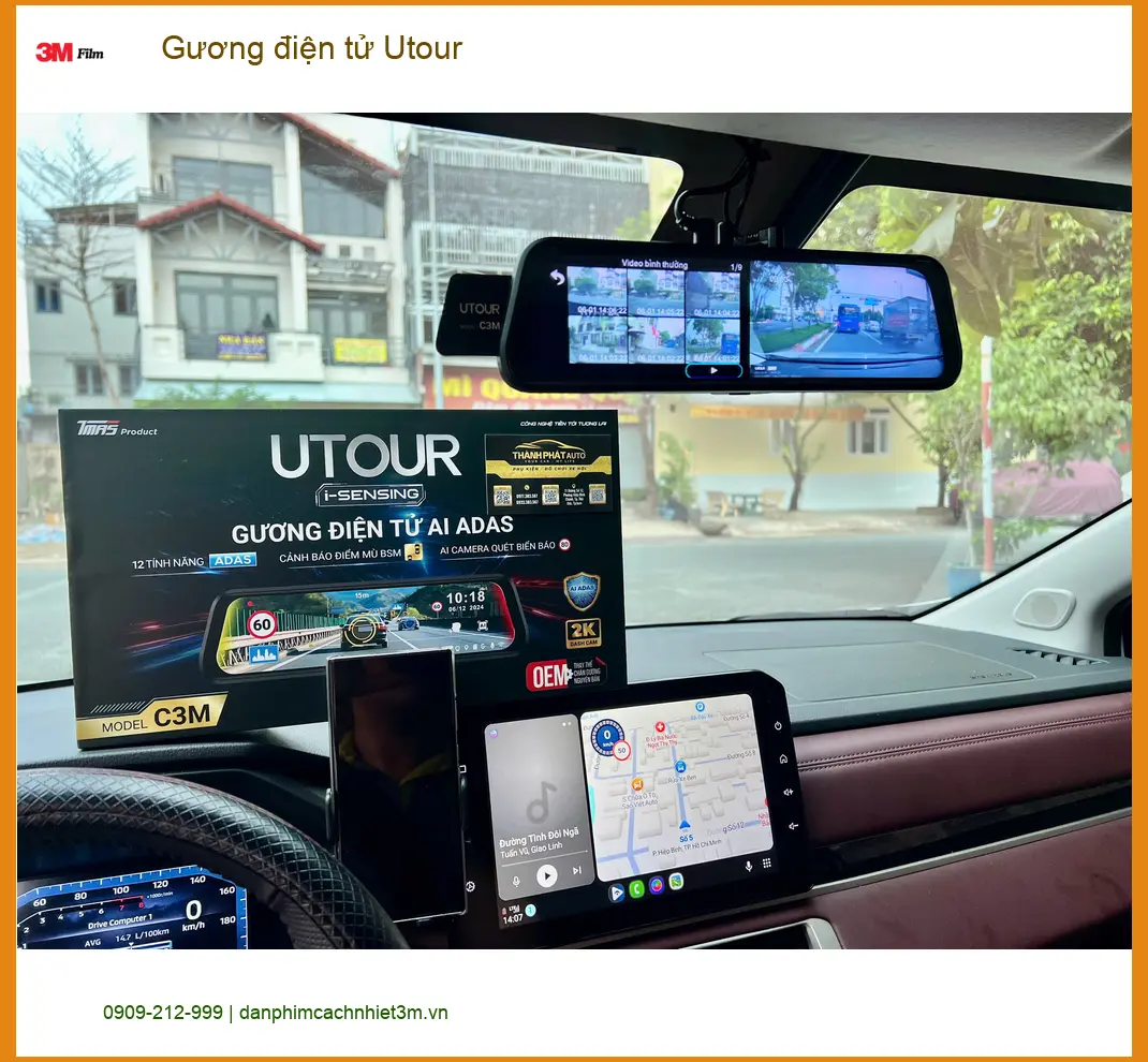 Anh Cường gắn Gương điện tử Utour cho Honda HR-V tại Thủ Đức tiện lợi ảnh thực tế 2
