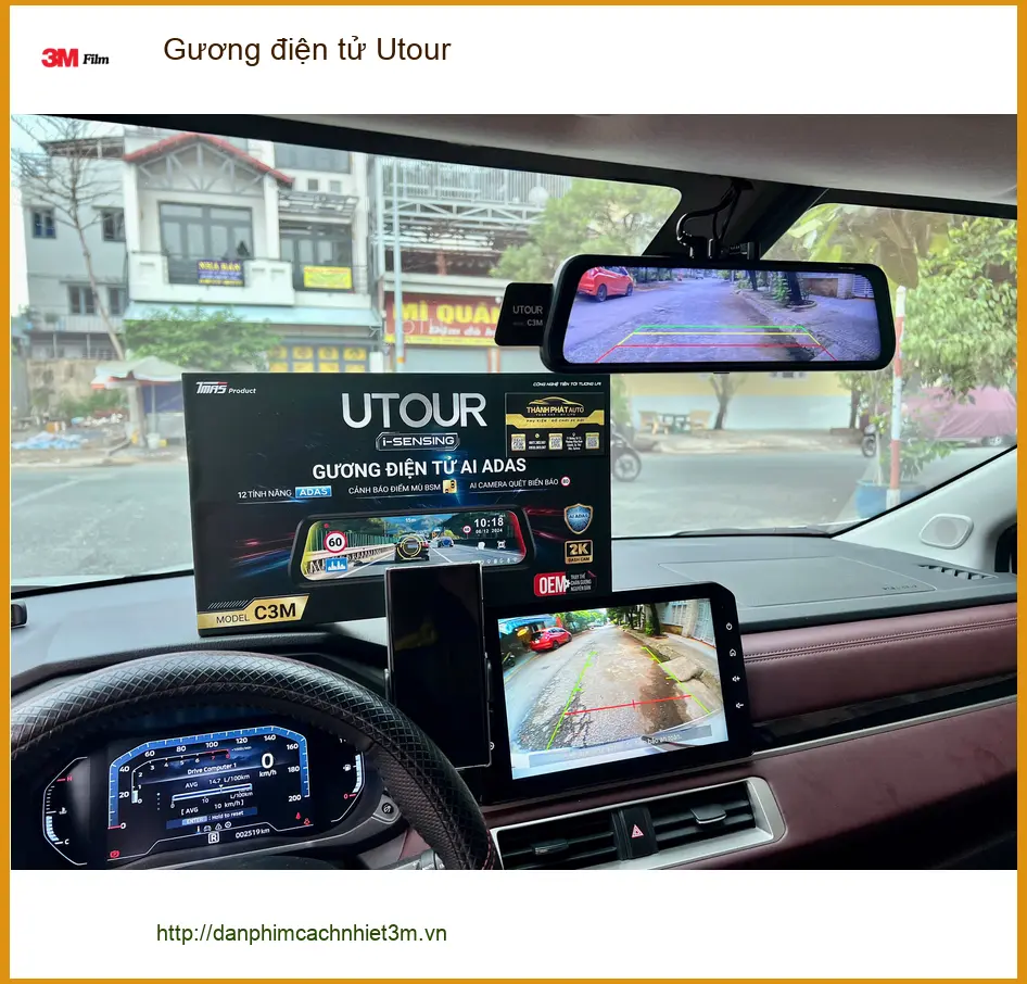 Bác Lâm lắp Gương điện tử Utour cho Honda HR-V tại Hóc Môn lái xe an toàn hơn ảnh thực tế 3