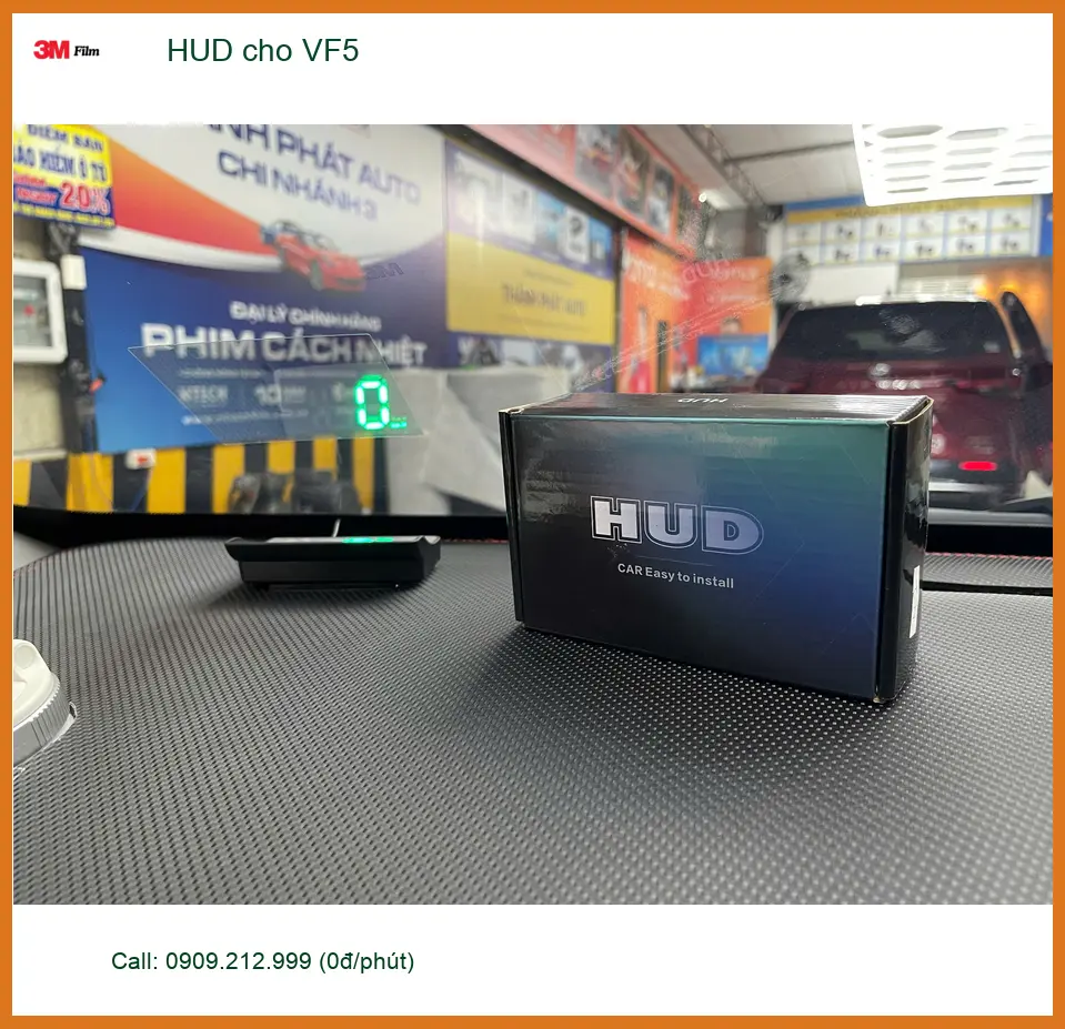 Anh Khải lắp HUD cho VinFast VF5 tại Quận 1 để lái xe an toàn hơn ảnh thực tế 2