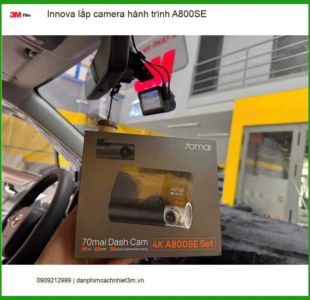 Anh Minh lắp camera hành trình A800SE cho Innova tại Quận Tân Bình ảnh thực tế 5
