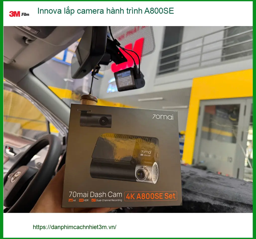 Anh Tùng lắp camera hành trình A800SE cho Toyota Innova ở Quận Bình Tân ảnh thực tế 4