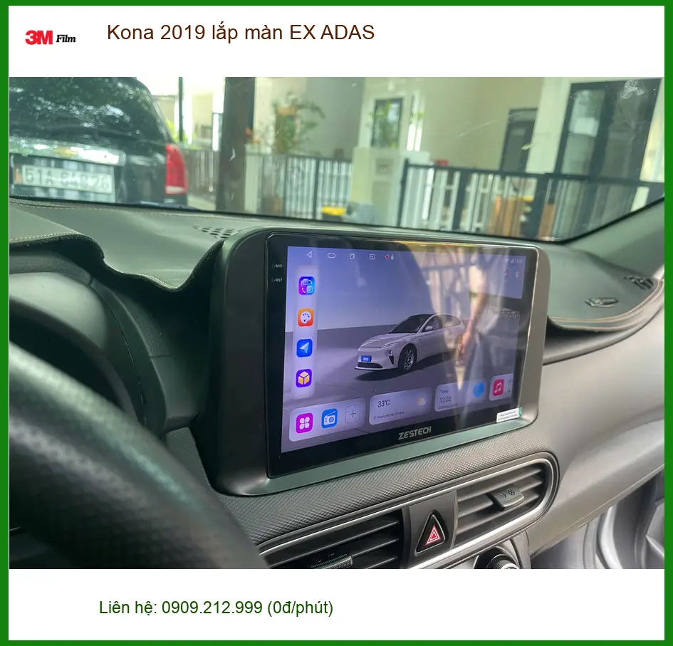 Anh Thiện lắp màn EX ADAS cho Kona 2019 tại Quận Tân Phú