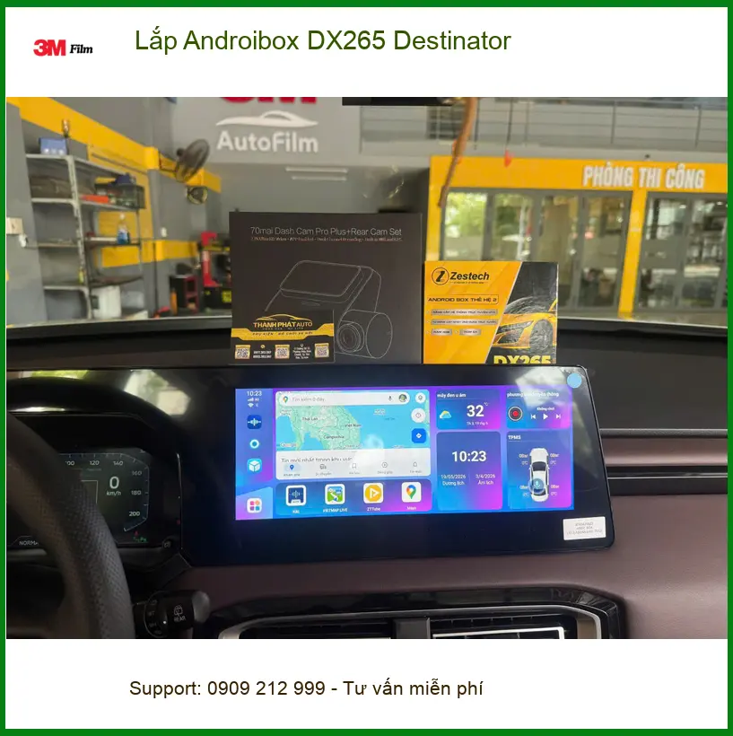 Chị Trâm lắp Androibox DX265 Destinator cho Xpander tại Hóc Môn ảnh thực tế 2