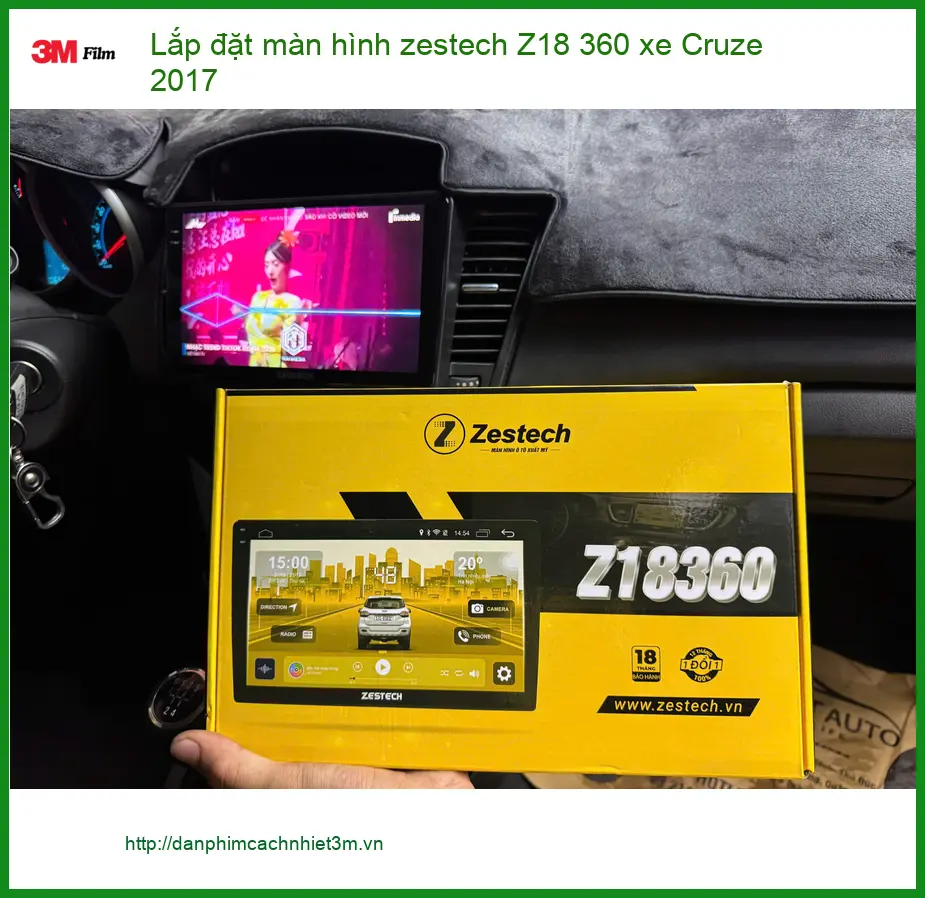 Anh Duy lắp màn hình Zestech Z18 360 cho Cruze 2017 tại Quận 9