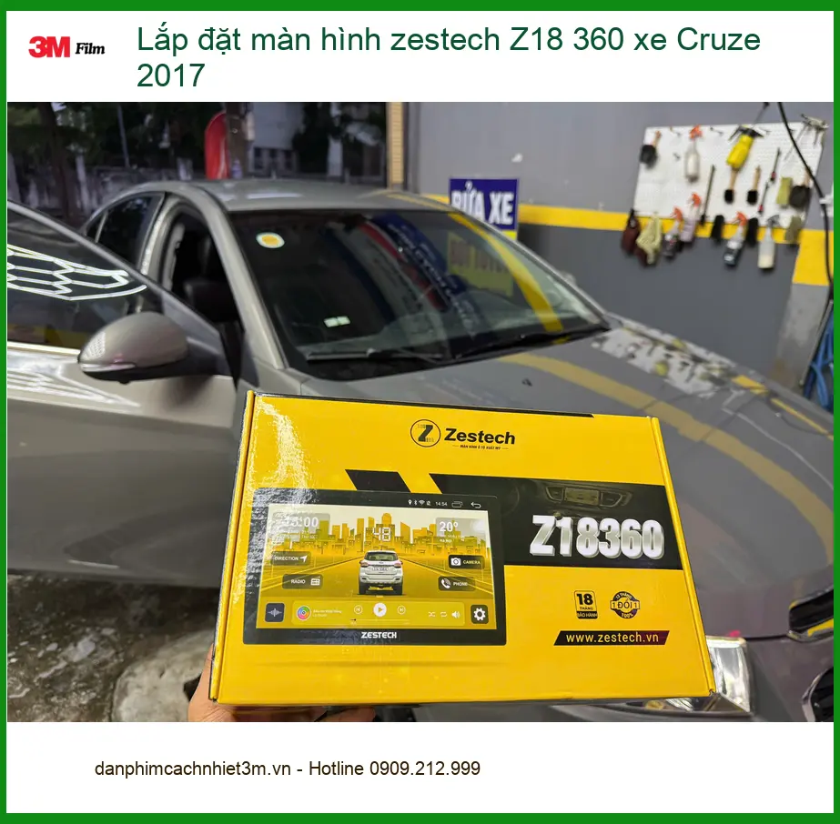 Anh Duy lắp màn hình Zestech Z18 360 cho Cruze 2017 tại Quận 9 ảnh thực tế 2