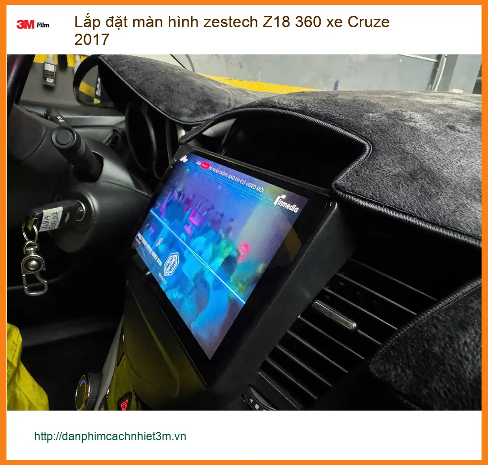 Chú Phúc Lâm lắp màn hình Zestech Z18 360 Cruze 2017 tại Thủ Đức tiện lợi ảnh thực tế 2