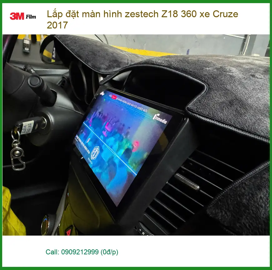 Anh Duy lắp màn hình Zestech Z18 360 cho Cruze 2017 tại Quận 9 ảnh thực tế 4